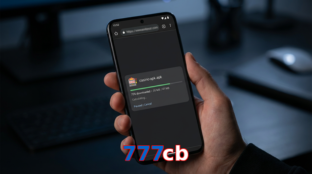 Main screen of 777Cb apk page for PK players